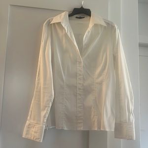 Hugo boss ladies dress shirt, white. Size M. Well loved